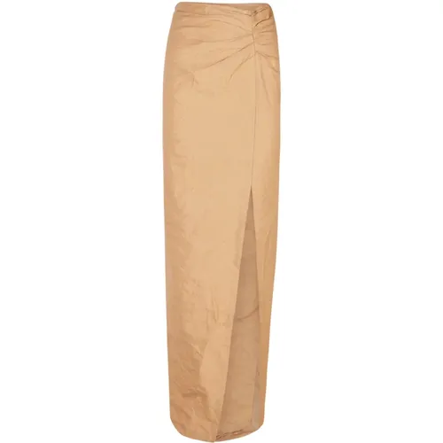 Peaches, long peach skirt , female, Sizes: 2XL, XS, S, XL, L, M - Cortana - Modalova