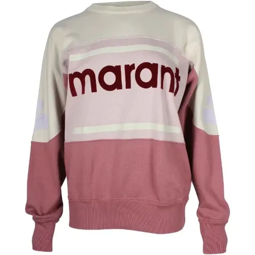 Rosa Cotton Colorblock Logo Sweater , female, Sizes: S - Isabel Marant Pre-owned - Modalova