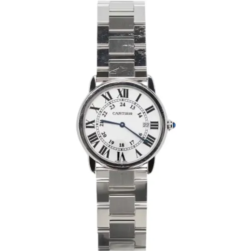 Pre-owned Stainless Steel watches , male, Sizes: ONE SIZE - Cartier Vintage - Modalova