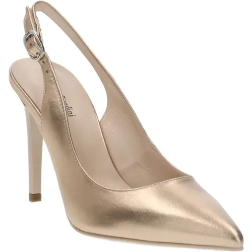 Laminated Women's Decollete Shoes , female, Sizes: 3 UK, 8 UK, 7 UK - Nerogiardini - Modalova
