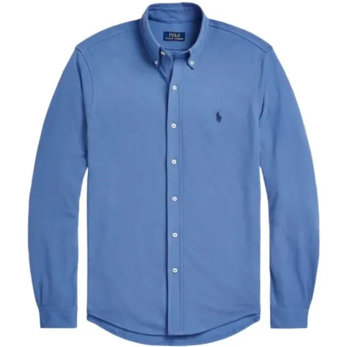 Klassisches Baumwoll-Piqué Hemd , Herren, Größe: 2XL - Polo Ralph Lauren - Modalova