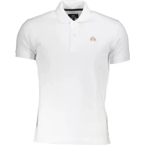 Kontrastbesticktes Poloshirt , Herren, Größe: M - LA MARTINA - Modalova