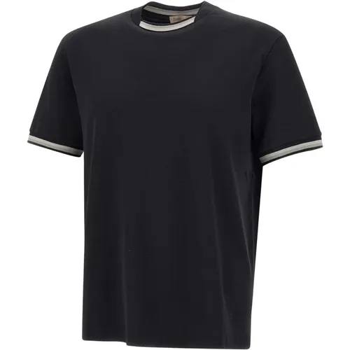 Schwarze T-Shirts und Polos , Herren, Größe: 2XL - Herno - Modalova