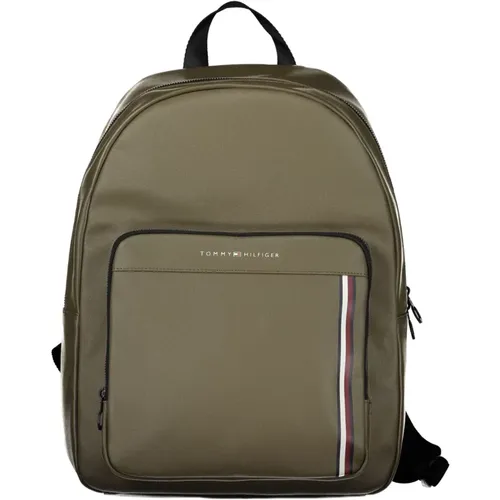 Grüner Laptop-Rucksack mit Verstellbaren Trägern - Tommy Hilfiger - Modalova