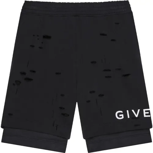 Bermuda Shorts mit Zerstörungseffekt - Givenchy - Modalova