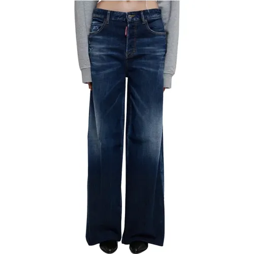 Denim Jeans with Logo Label , female, Sizes: S, 3XS, 4XS, 2XS, XS - Dsquared2 - Modalova