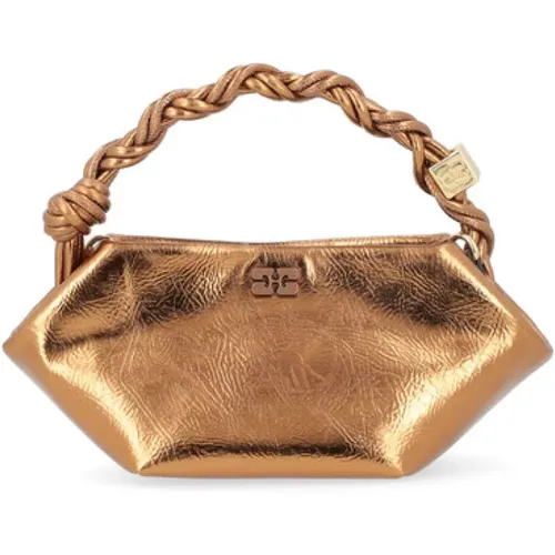 Mini Metallic Bou Tasche Bronze - Ganni - Modalova