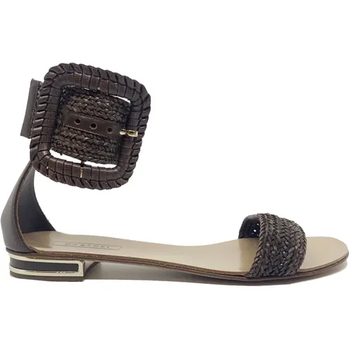 Hanoi Leather Sandals , female, Sizes: 4 1/2 UK - Casadei - Modalova