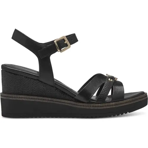 Casual Open Flat Sandals , female, Sizes: 7 UK, 3 UK, 6 UK, 5 UK, 8 UK, 4 UK - tamaris - Modalova