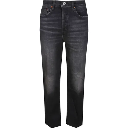 S Stove Pipe Jeans , female, Sizes: W26 - Re/Done - Modalova