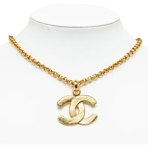 Pre-owned Gold necklaces , female, Sizes: ONE SIZE - Chanel Vintage - Modalova