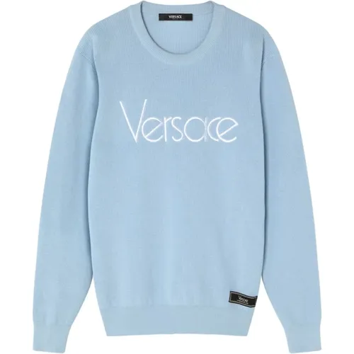 Pastel Knit Sweater , male, Sizes: XL, L - Versace - Modalova