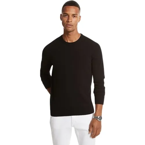 Kaschmirpullover Herren Schwarz , Herren, Größe: M - Michael Kors - Modalova