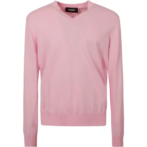 Men's Clothing Sweatshirts Sweet Lilac Ss24 , male, Sizes: S - Dsquared2 - Modalova
