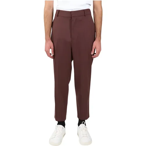 Wool Blend Pants with Elastic Waist , male, Sizes: M, XL, S, L - Mauro Grifoni - Modalova