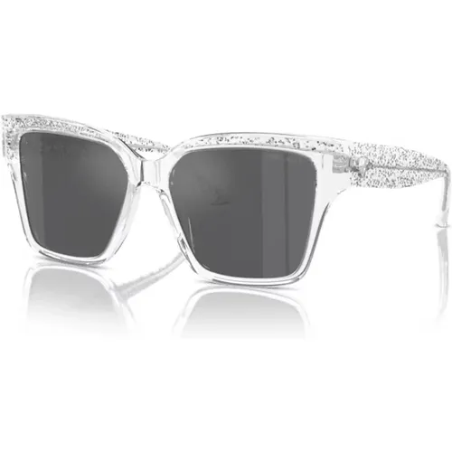 Modern Rectangular Sunglasses , female, Sizes: 55 MM - Jimmy Choo - Modalova