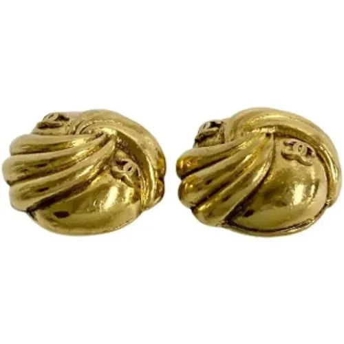 Pre-owned Metal earrings , female, Sizes: ONE SIZE - Chanel Vintage - Modalova