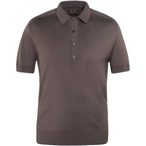 Luxuriöses Mulberry Seiden Polo Shirt,T-Shirt - Moorer - Modalova