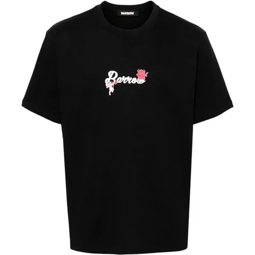 T-Shirts,Schwarzes Jersey T-Shirt - Barrow - Modalova