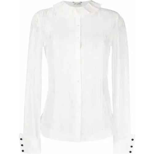 Weiße Bluse, Upgrade Deine Garderobe mit dieser Erstaunlichen Bluse - Saint Laurent - Modalova