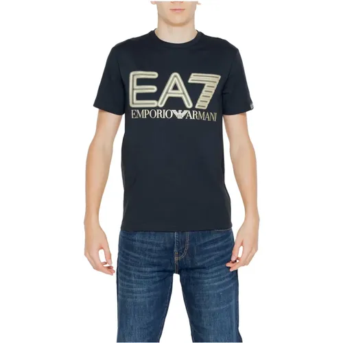 Dpt37 Pjmuz Cotton T-Shirt Spring/Summer Collection , male, Sizes: 2XL, L, M, XL, S - Emporio Armani EA7 - Modalova