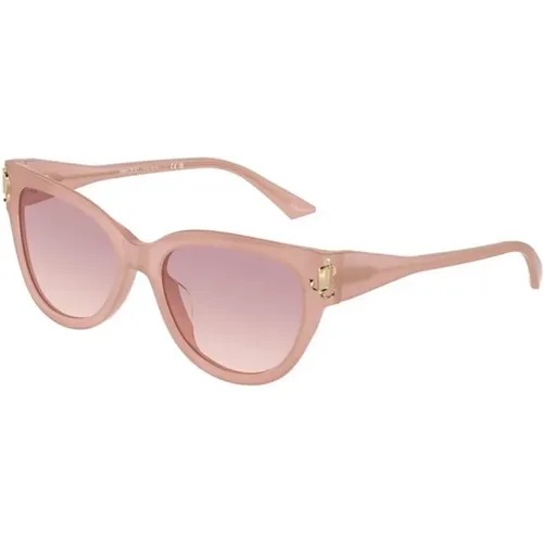 Rosa Brown Violet Gradient Sunglasses , female, Sizes: 54 MM, 55 MM - Jimmy Choo - Modalova