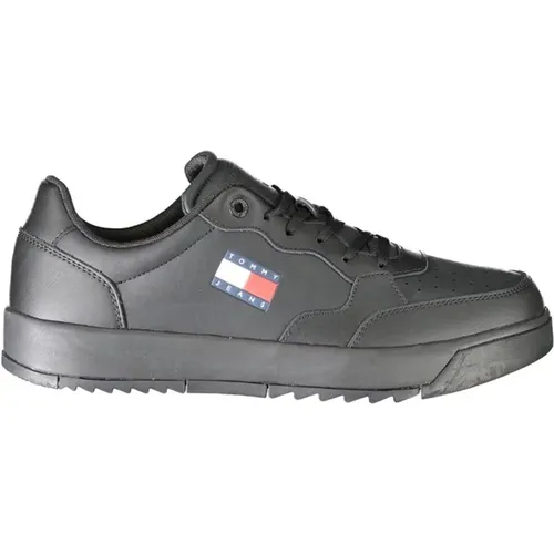 Polyethylene Men's Sneaker , male, Sizes: 11 UK, 9 UK, 7 UK, 6 UK, 8 UK, 12 UK, 10 UK - Tommy Hilfiger - Modalova