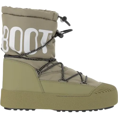 Grüne Nylon Stiefeletten mit Schnürung , Herren, Größe: 45 EU - moon boot - Modalova