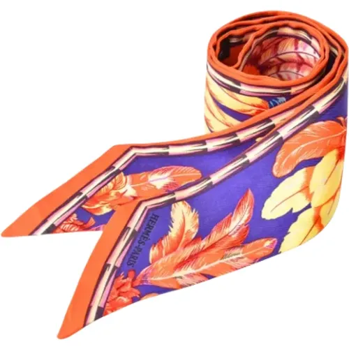 Pre-owned Canvas scarves , female, Sizes: ONE SIZE - Hermès Vintage - Modalova