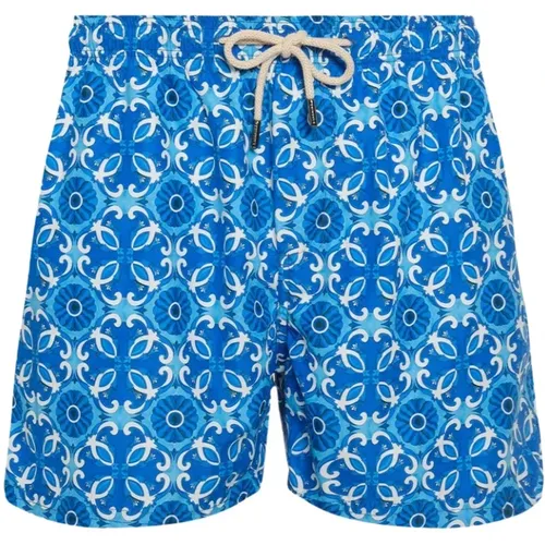 Mediterranean Style Swim Shorts , male, Sizes: M, S, XL, L, 2XL - Peninsula - Modalova