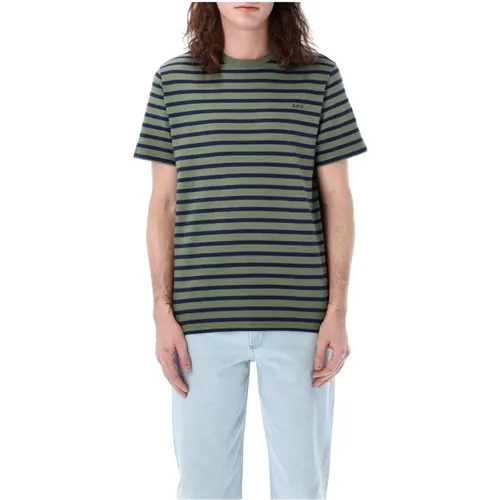 Isaac Striped T-Shirt , male, Sizes: M, XL, L - A.p.c. - Modalova