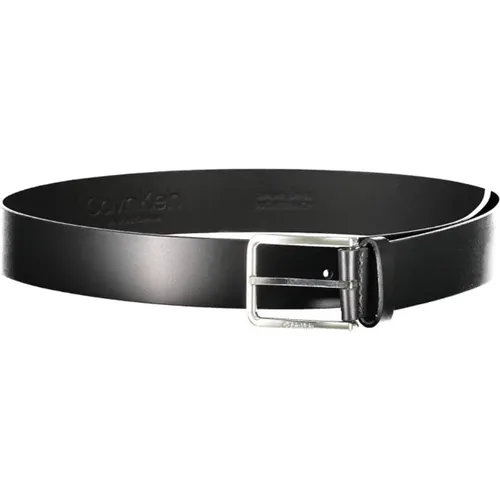 Leather Belt with Metal Buckle , male, Sizes: 95 CM, 90 CM - Calvin Klein - Modalova