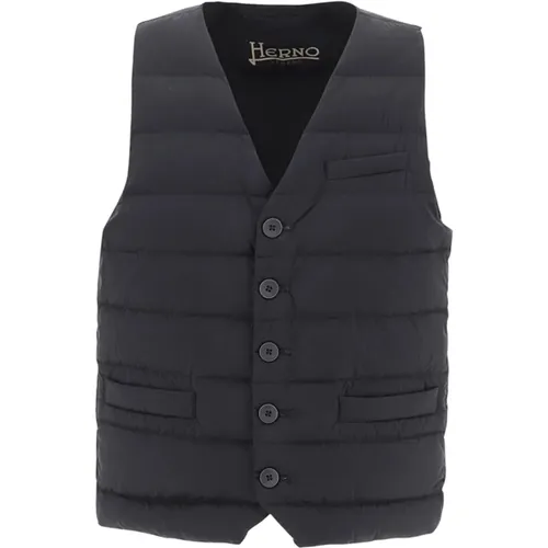 Padded Vest , male, Sizes: M, XL - Herno - Modalova