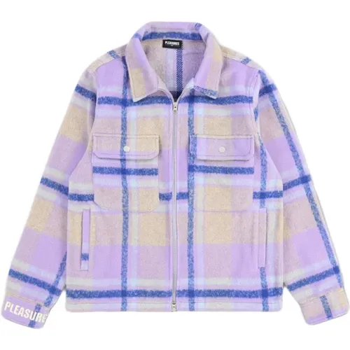 Folklore Plaid Jacket , male, Sizes: 2XL, L, XL, S - Pleasures - Modalova