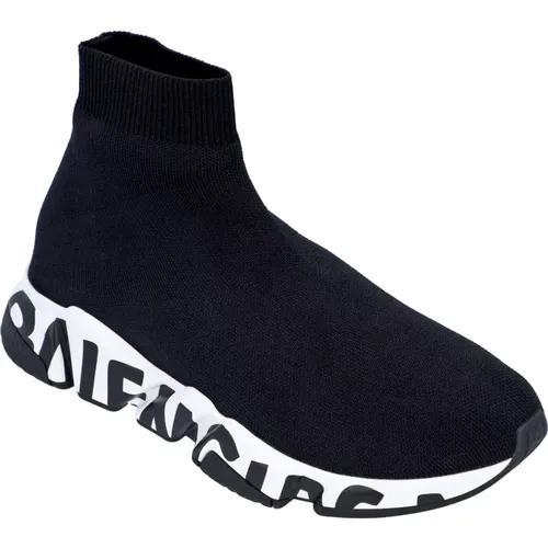 Pre-owned Speed Graffiti Sneakers , male, Sizes: 10 UK - Balenciaga - Modalova