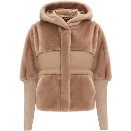 Luxuriöse Faux Fur Jacke - , Damen, Größe: S - Cesare Gaspari - Modalova