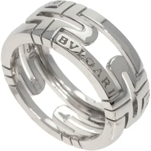 Pre-owned White Gold rings , female, Sizes: ONE SIZE - Bvlgari Vintage - Modalova