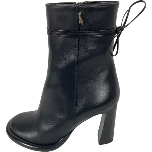Elegant Leather Ankle Boots with Heel , female, Sizes: 6 UK, 7 UK - PATRIZIA PEPE - Modalova