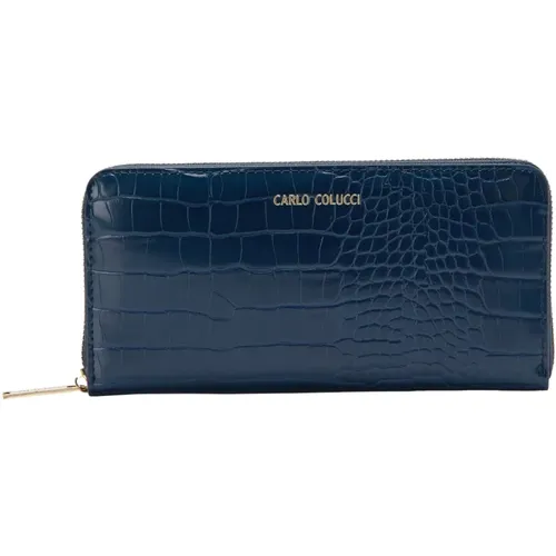 Covi Wallet with Golden Details , unisex, Sizes: ONE SIZE - carlo colucci - Modalova