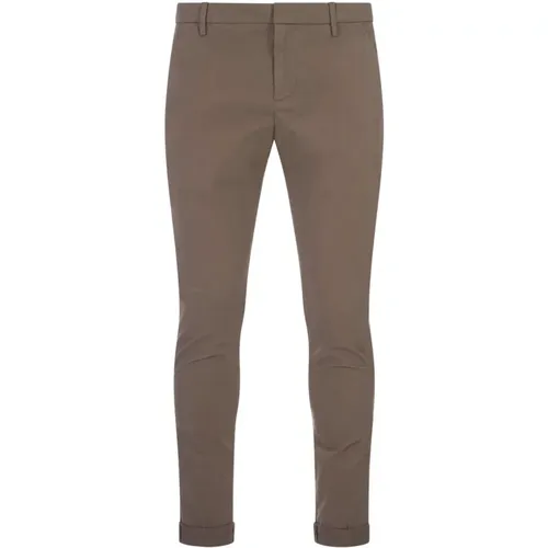 Slim Chino Trousers , male, Sizes: W32, W34, W36, W33 - Dondup - Modalova