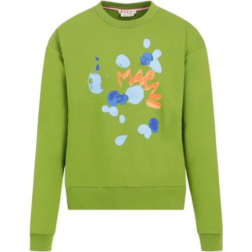 Cotton Sweatshirt Ss24 , male, Sizes: M - Marni - Modalova