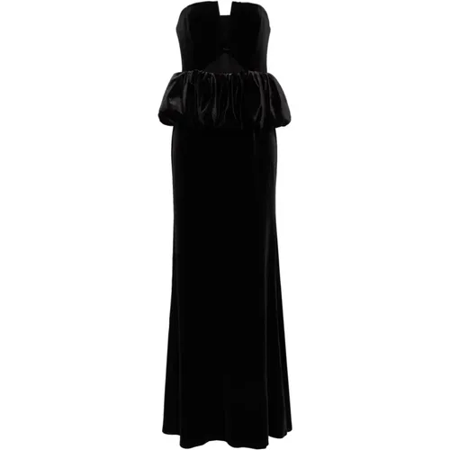 Schwarzes Elegantes Kleid für Frauen , Damen, Größe: XS - Self Portrait - Modalova