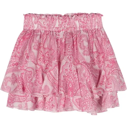 Paisley Tiered Skirt , female, Sizes: M - MC2 Saint Barth - Modalova