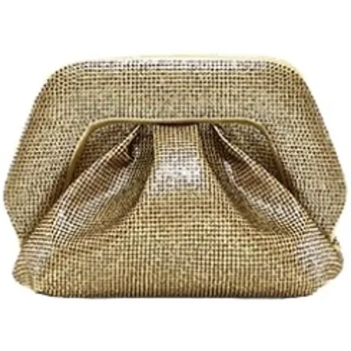 Eco Fabric Clutch Tasche Gold Strass,Goldene Rhinestone Mini Clutch Tasche - THEMOIRè - Modalova