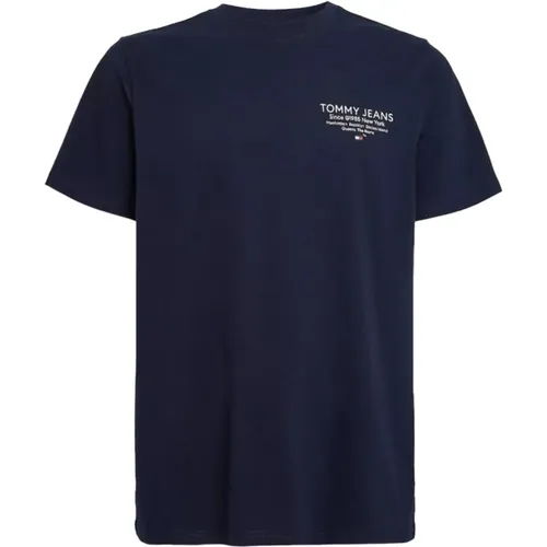 Transitional Cotton Graphic T-Shirt , male, Sizes: S, XL, 2XL, L, M - Tommy Jeans - Modalova