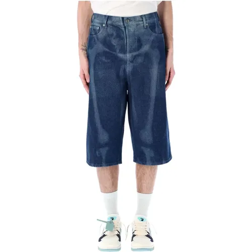 Denim Shorts with Body Scan , male, Sizes: W31, W32 - Off White - Modalova