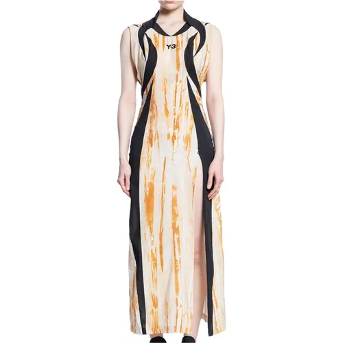 V-Ausschnitt Ärmelloses Kleid , Damen, Größe: S - Y-3 - Modalova