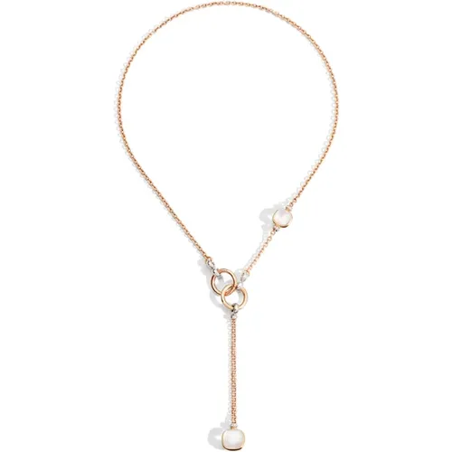 Transparent Nude Necklace - Style Pcb9051O6000Db0Va , female, Sizes: ONE SIZE - Pomellato - Modalova