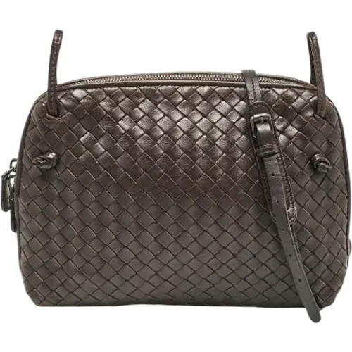 Pre-owned Leather crossbody-bags , female, Sizes: ONE SIZE - Bottega Veneta Vintage - Modalova