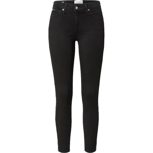 Slim Fit Denim Hose , Damen, Größe: W24 - Calvin Klein Jeans - Modalova